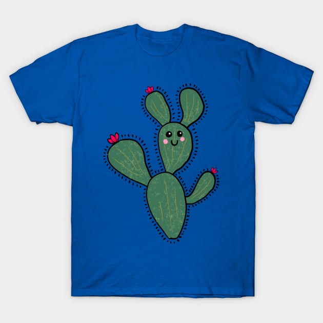 Cute Prickly Pear Cactus T-Shirt by DaysMoon